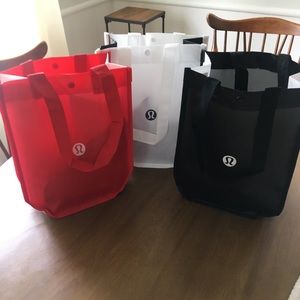 Lululemon small reusable totes (3)